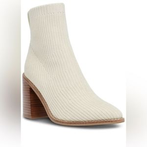 Steven New York Nara Stacked-Heel Sock Booties